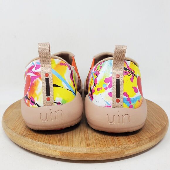 UIN Shoes Womens 5 Slip On Loafer Colorful Wearable Art Paint Splatter - Picture 7 of 12